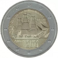 KM# 94 Fabian Gottlieb von Bellingshausen. EESTI 2020. ANTARKTIKA. 200.