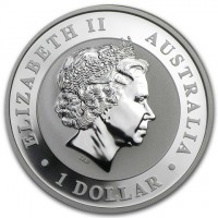 Silver coin Australia ELIZABETH II. AUSTRALIA. 1 DOLLAR. IRB.