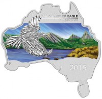 Silver coin Australia KM# 2193 WEDGE-TAILED EAGLE. 1oz 999 SILVER. IJ P. 2015.