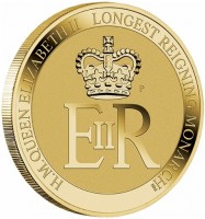 H.M. QUEEN ELIZABETH II LONGEST REIGNING MONARCH. P. NM.