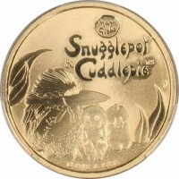 Aluminium Bronze coin Australia KM# 3015 May. Gibbs. Snugglepot. &. Cuddlepie™. P. ©TNS & CPA.