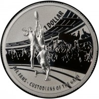 1 DOLLAR. AFL FANS CUSTODIANS OF THE GAME.