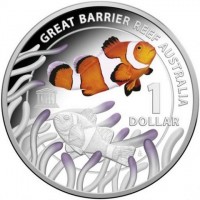 GREAT BARRIER REEF AUSTRALIA. 1. DOLLAR. UNESCO. AB.