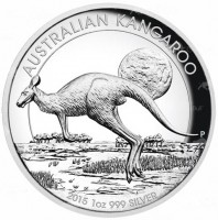 Silver coin Australia KM# 3091 AUSTRALIAN KANGAROO. P. 2015 1oz 999 silver.