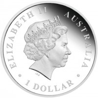 Silver coin Australia KM# 3093 ELIZABETH II. AUSTRALIA. 1 DOLLAR. IRB.