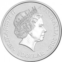 ELIZABETH II. AUSTRALIA 2015. 1 DOLLAR. IRB.