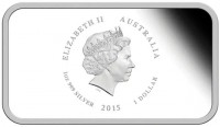 Silver coin Australia KM# 3097 ELIZABETH II AUSTRALIA. IRB. 1oz 999 SILVER 2015 1 DOLLAR.
