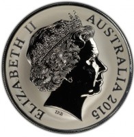 Silver coin Australia KM# 3101 ELIZABETH II. AUSTRALIA 2015. IRB.