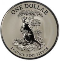 Silver coin Australia KM# 3101 ONE DOLLAR. 1 OUNCE FINE SILVER.