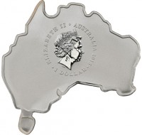 Silver coin Australia KM# 3102 ELIZABETH II. AUSTRALIA 2015. 1 DOLLAR. IRB.