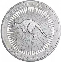 Silver coin Australia KM# 3108 AUSTRALIAN KANGAROO. P. 2015 1 oz 999 SILVER.
