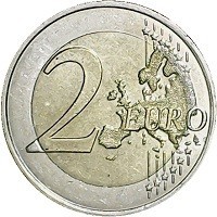 nickel brass clad nickel center in copper-nickel ring coin France KM# 2458 2 EURO. LL.