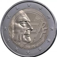 KM# 3066 2022. JACQUES CHIRAC. 1932. 2019. RF. €.