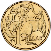 Aluminium Bronze coin Australia KM# 3215 1. DOLLAR.