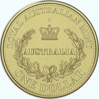 Aluminium Bronze coin Australia KM# 3224 ROYAL AUSTRALIAN MINT. C. AUSTRALIA. ONE DOLLAR.