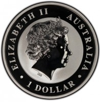 Silver coin Australia KM# 3240 ELIZABETH II. AUSTRALIA. 1 DOLLAR. IRB.