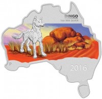 DINGO. 1OZ 999 SILVER. P. 2016.