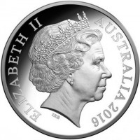 Silver coin Australia ELIZABETH II. AUSTRALIA 2016. IRB.