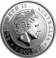 Silver coin Australia KM# 2219 ELIZABETH II. AUSTRALIA. 1 DOLLAR. IRB.