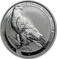 Silver coin Australia KM# 2219 AUSTRALIAN WEDGE-TAILED EAGLE. JM. 2016 1oz999 SILVER. P.