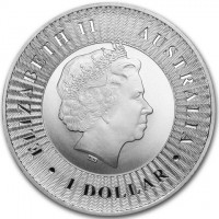 Silver coin Australia KM# 3234 ELIZABETH II. AUSTRALIA. 1 DOLLAR. IRB.