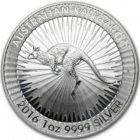 AUSTRALIAN KANGAROO. P. 2016 1 oz 9999 SILVER.