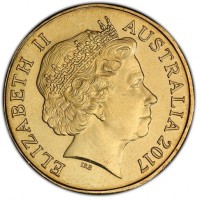 Aluminium Bronze coin Australia KM# 3376 ELIZABETH II. AUSTRALIA 2017. IRB.