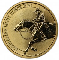 Aluminium Bronze coin Australia KM# 3380 AUSTRALIAN LIGHT HORSE WWI. AH. P.