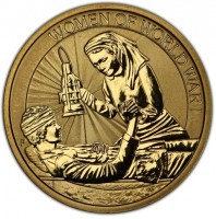 Aluminium Bronze coin Australia KM# 3382 WOMEN OF WORLD WAR I. P AH.