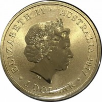 ELIZABETH II. AUSTRALIA 2017. 1 DOLLAR. IRB.