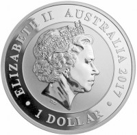 ELIZABETH II. AUSTRALIA 2017. 1 DOLLAR. IRB.