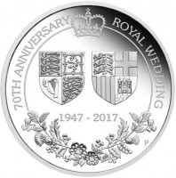 70TH ANNIVERSARY ROYAL WEDDING. 1947 - 2017. P AH.