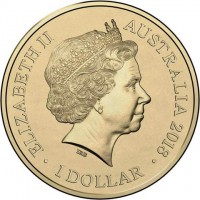 Aluminium Bronze coin Australia KM# 2860 ELIZABETH II. AUSTRALIA 2018. 1 DOLLAR. IRB.