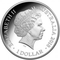 ELIZABETH II. AUSTRALIA 2018. 1 DOLLAR. IRB.