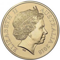 ELIZABETH II. AUSTRALIA 2018. 1 DOLLAR. IRB.