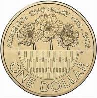 ARMISTICE CENTENARY 1918 - 2018. AS. ONE DOLLAR.