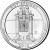 reverse of 1/4 Dollar - Hot Springs, Arkansas - Washington Quarter (2010) coin with KM# 469 from United States. Inscription: HOT SPRINGS ARKANSAS 2010 E PLURIBUS UNUM