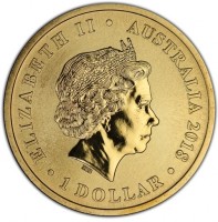ELIZABETH II. AUSTRALIA 2018. 1 DOLLAR. IRB.