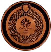 Copper coin Australia KM# 238 ELIZABETH II. AUSTRALIA 2018. IRB. Gold Coast. 2018.