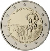 MONACO. 1866 CHARLES III FONDE MONTE CARLO 2016.