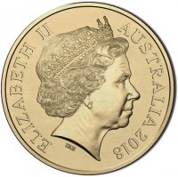 ELIZABETH II. AUSTRALIA 2018. 1 DOLLAR. IRB.