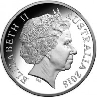 Silver coin Australia KM# 3498 ELIZABETH II. AUSTRALIA 2018. IRB.