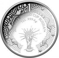 1 DOLLAR. 2018 FIFA WORLD CUP RUSSIA ™. 1 oz999 Ag.