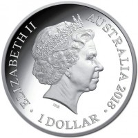 ELIZABETH II. AUSTRALIA 2018. 1 DOLLAR. IRB.