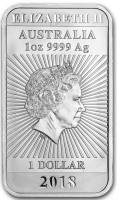 Silver coin Australia KM# 3513 ELIZABETH II. AUSTRALIA. 1 oz 9999 Ag. IRB. 1 DOLLAR. 2018.