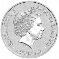 Silver coin Australia KM# 3521 ELIZABETH II. AUSTRALIA 2018. 1 DOLLAR. IRB.