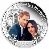 H.R.H. PRINCE HENRY OF WALES & MS. MEGHAN MARKLE. 19 MAY 2018. P NM.