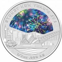 SYDNEY NEW YEAR'S EVE. AB. 1/2 oz999 Ag.