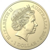 ELIZABETH II. AUSTRALIA 2019. 1 DOLLAR. IRB.