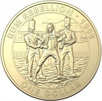 RUM REBELLION - 1808. AB. ONE DOLLAR.